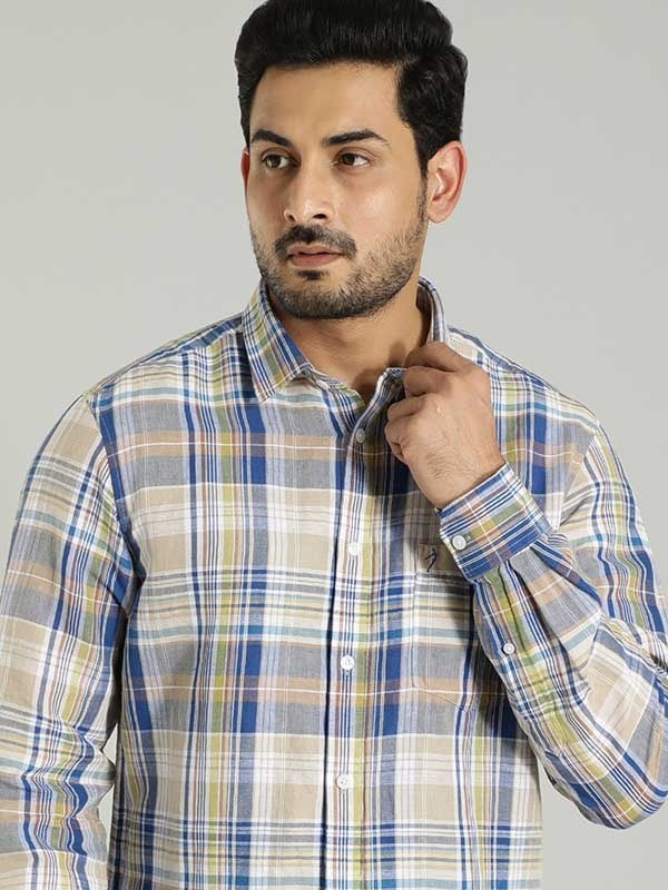 Indian Terrain Men Checkered Multicolor Shirt
